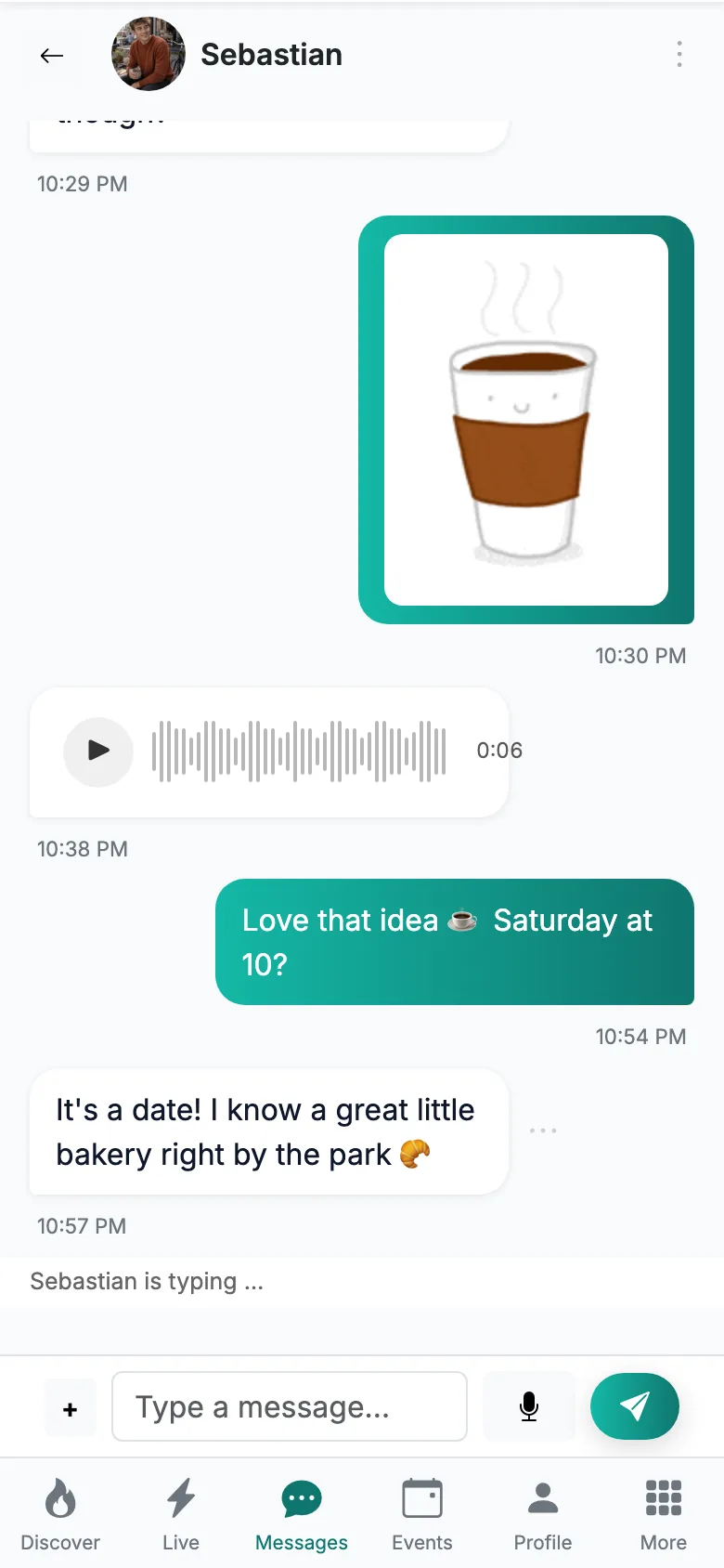 Real-time chat