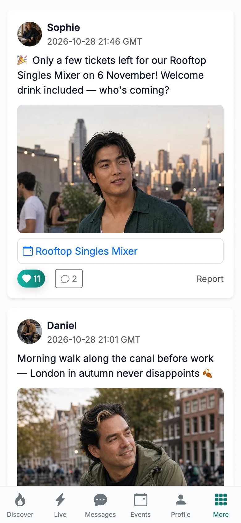 Community feed & groups