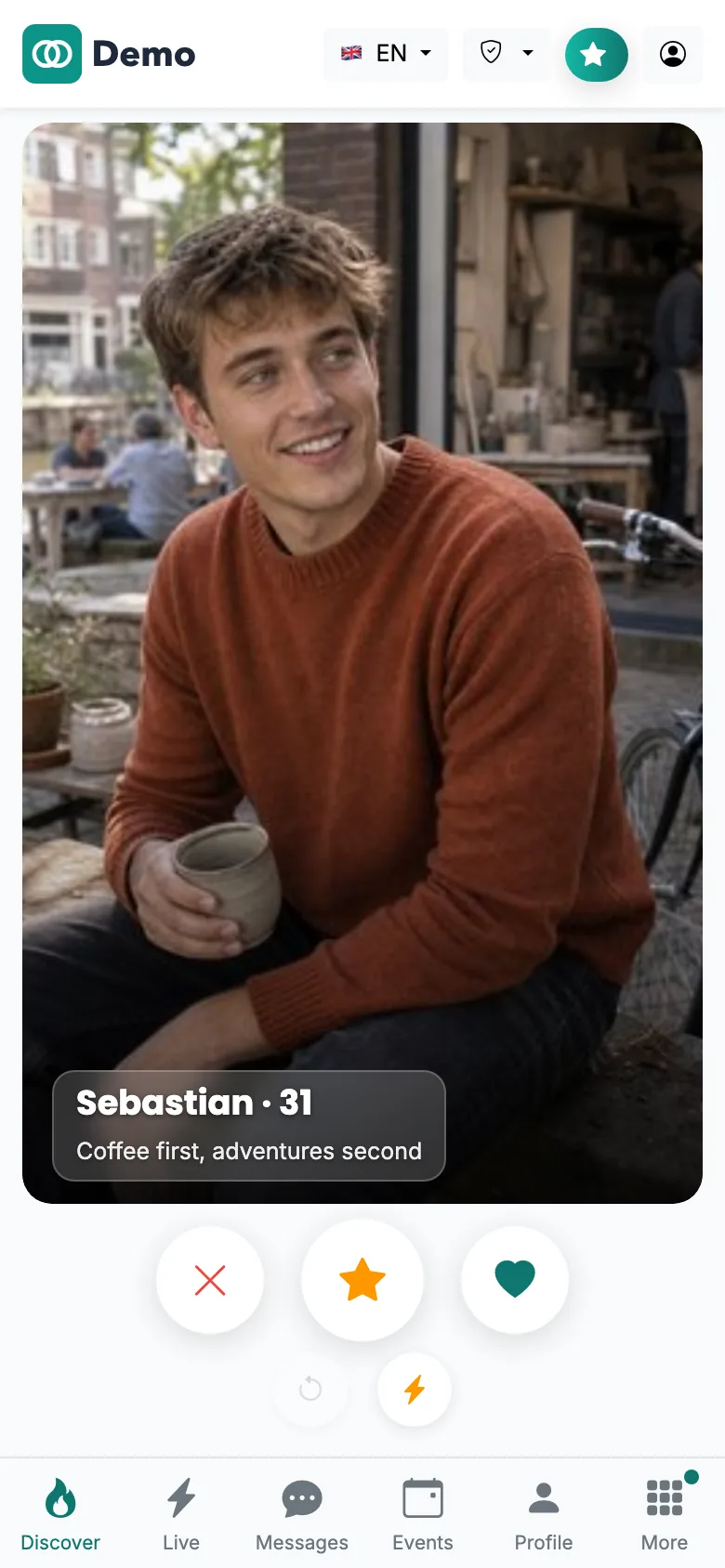 Swipe & discover